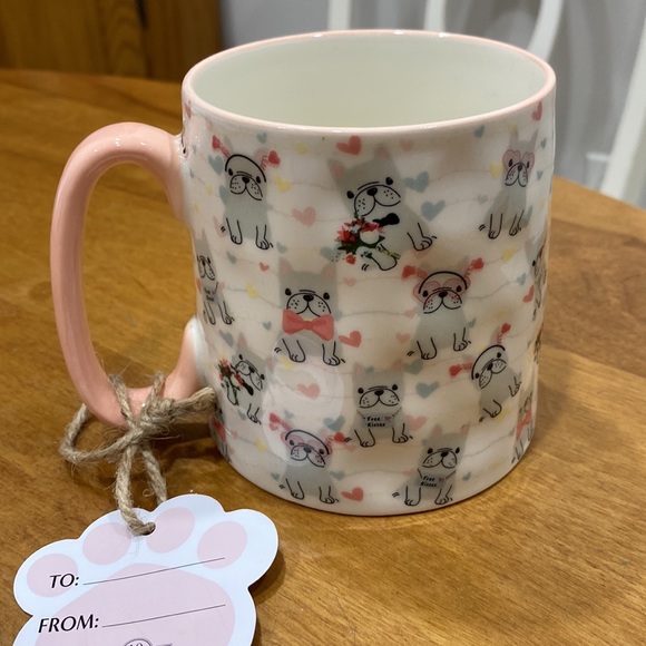 NWT. Large, Bella, 20oz., “Frenchie”, ceramic mug. - Picture 9 of 11